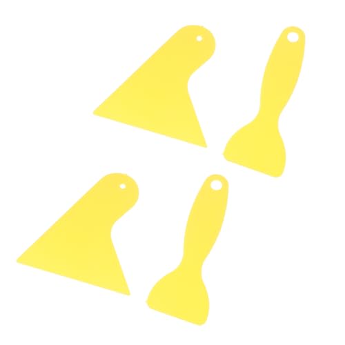 SOLUSTRE 4Pcs Film Squeegee Tool Durable Plastic Scrapers for Window Decals Sticker Application Air Bubble Removal for Vinyl Wraps Tinting