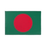 BROLEO Platzsets mit Flagge von Bangladesch für Esstisch, 30,5 x 45,7 cm, hitzewiderstandsfähig, für Hotels, Häuser & Bankette, 6 Stück