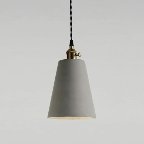 Lampe suspendue en béton industriel vintage rustique pour plafond d'îlot de cuisine