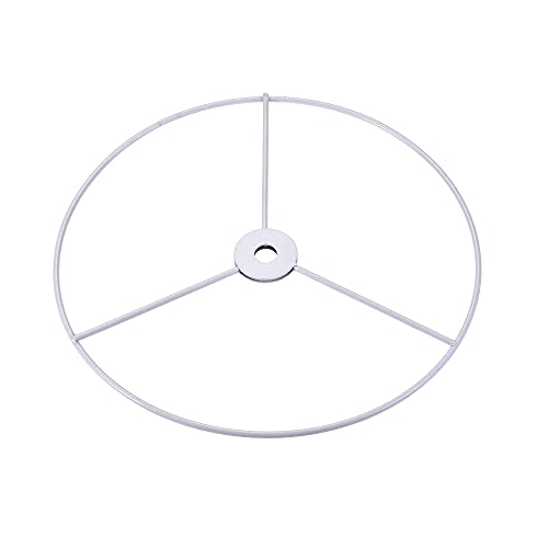 Anillo de sombra de lámpara de 200 mm, marco de soporte uxcell para conectar arpa de hierro 5