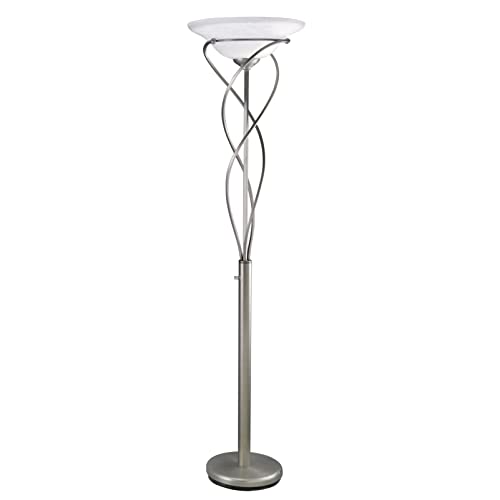 Lite Source Ls-9640Ss Majesty Torch Lamp, Satin Steel #TOP1