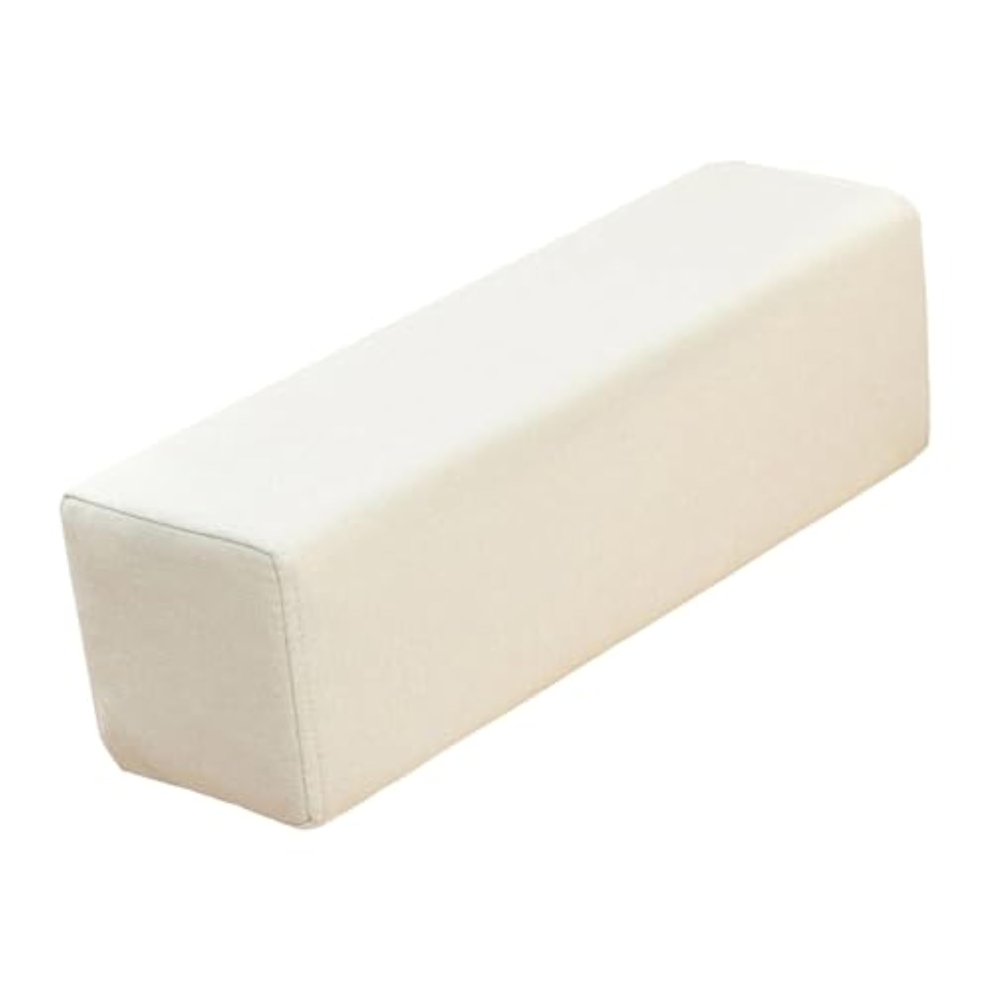 Couch Side Arm Rest Pillow, Beige White