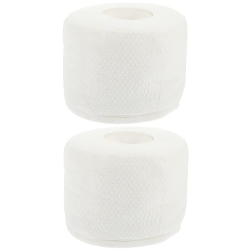 DONFAMDS Toallitas Faciales Desechables 2 Rollos 150g 45 Unidades Cada Uno Toalla Facial Uso para Desmaquillar y Limpiar Paño Suave y Absorbente para Cuidado Facial y Viaje