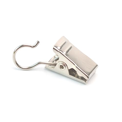 Anillos de cortina con clip y gancho para colgar | Pack de 20 piezas multiusos 6