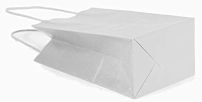 Miniatura 3 de 12 bolsas sólidas de papel Kraft, S, Blanco, 12