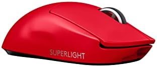 （07:00時点） Logicool G PRO X SUPERLIGHT ワイヤレス ゲーミングマウス G-PPD-003WL-RD 軽量 63g未満 LIGHTSPEED HERO 25Kセンサー POWERPLAY 無線 充電 対応 ゲーミング マウス レッド 赤 PC windows 国内正規品