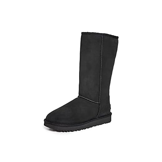 UGG Women's Classic Tall II Boot, Black, 8