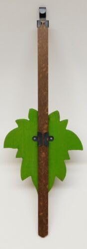 Generic Replacement for Cuckoo Clock Pendulum 3"" Maple Leaf Style New Green German Made 8 3/4"" Length