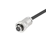 MeevrgR Conector de válvula proporcional de 7 pines con cable de 1 metro, enchufe de metal, IP67 impermeable, para válvulas hidráulicas Rexroth, Moog, Parker, Atos y otras marcas