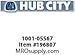 Hub City IndustriaLine 1001-05567 PB221WX1-5/8 Pillow Block Bearing, 1.63" ID, 2.5" Height, 8" Length, 5" Width, Metal