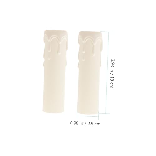 Cubiertas de plástico para lámparas de araña y fundas decorativas para velas 5