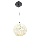 Lampe artisanale créative en rotin : une finition soignée garantit une excellente durabilité et praticité, ornement lumineux d'intérieur
