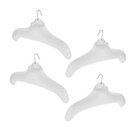 VILLCASE 4pcs Portable Foldable Inflatable Clothes Hangers PVC Travel Gym Clothes Hanger with Metal Hook Non-slip Space Saving for Home Car Camping Indoor Outdoor