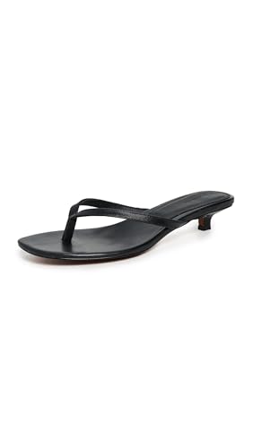 Madewell Women's The Chiara Kitten Heel Thong Sandal in Leather