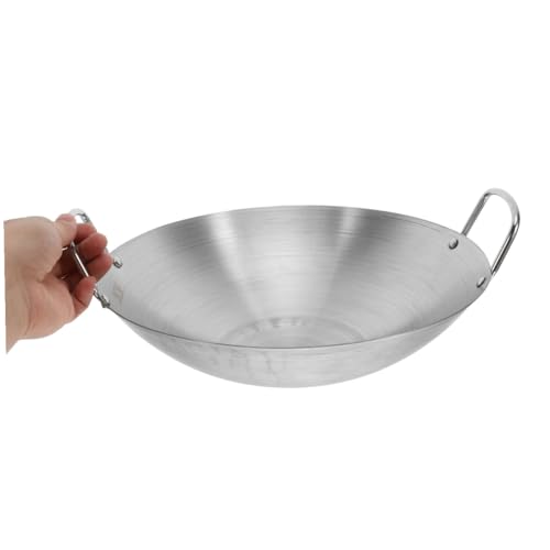 Wok de acero inoxidable Homoyoyo, 28x28cm, plateado miniatura 4