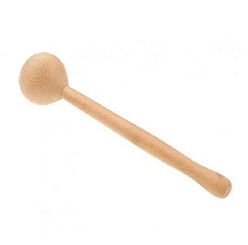 Tredoni Wooden Pestle - Herbs/Spices Seeds Crusher, Hummus Maker - Hand Muller Grinder