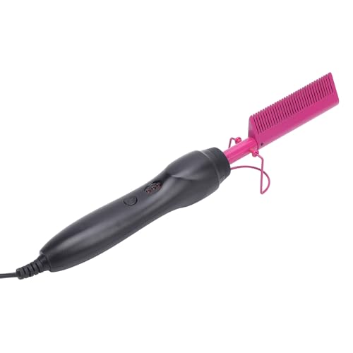 Plancha para el cabello y peine 2 en 1 LICAEVEY, calentamiento rápido, uso en cabello mojado y seco, con peine incorporado, temperatura ajustable, reduce el tiempo de peinado para uso en casa y viaje (enchufe EE.UU., 100 a 240 V) miniatura 1