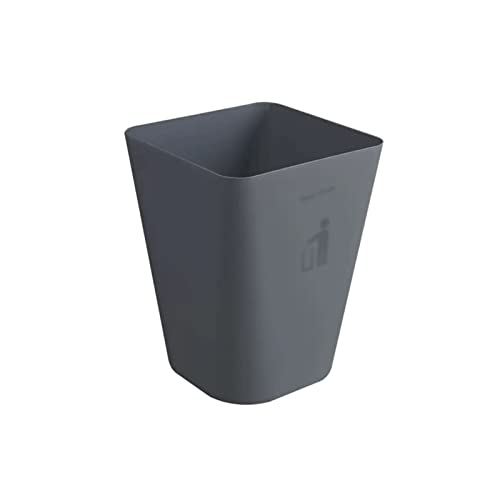 Square Trash Can Without Lid - Sleek Plastic Garbage Bin