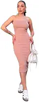 Vestido Tomara Que Caia Tubinho Midi Modelado