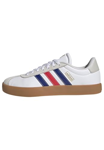 adidas Homme VL Court 3.0 Shoes, FTWR White/Pure Ruby/Mystery Ink, 43 1/3 EU