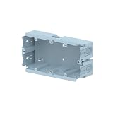 Habengut | Kanaldose 2-Fach für Brüstungskanal 130x60 mm - für handelsübliche Geräteeinheiten