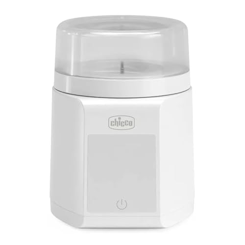 Chicco - Calentador de biberón portátil multifuncional con esterilizador, autoesterilizante, calentamiento rápido de leche y esterilización, batería USB-C, 7 adaptadores incluidos Chicco