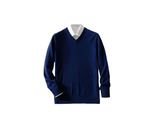 Men Knitted Warm Pullovers V-Neck Long Sleeve Sweater Standard Sweaters Male Jumper Tops