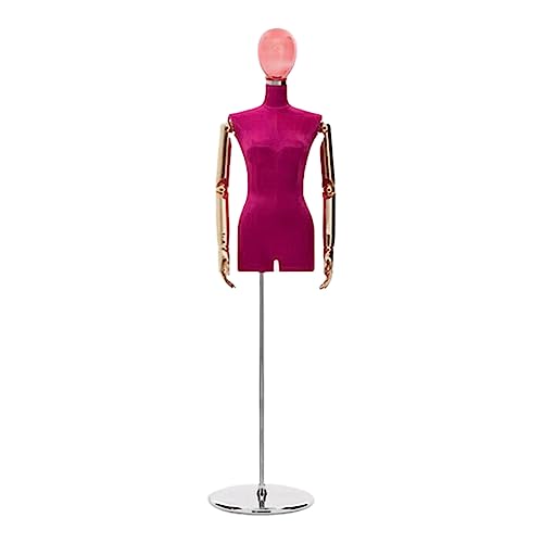 Female Mannequin Torso Dress Form Clothing Display Model Body Stand with Headadjustable Mannequin Half Body Modern Mannequin