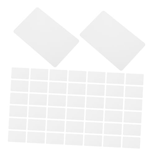 Cartes vierges PVC pour impression recto verso et artisanat - Lot de 100