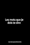 livre tu dois dire non  Les mots que je dois te dire