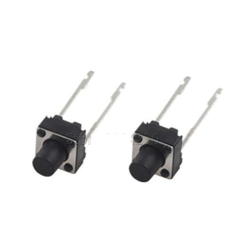 Bouton-poussoir tactile 6x6x7 mm 2 broches centrales longues pour micro-interrupteur PCB x100