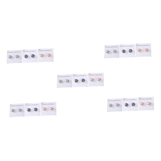 Didiseaon 15 Pares Fivela Magnética De Superfície Brilhante De Liga Coifa Suéter Botão De Roupa Senhorita Ímã