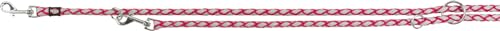 TRIXIE dog lead Cavo V-leash L-XL, 78.74 inches, ø 0.71 inches in fuchsia, adjustable leash with reflective elements