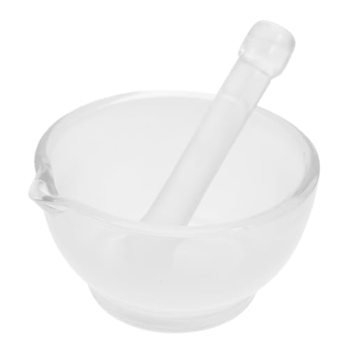 BRIGHTFUFU Glass Medicines Mixer Small and Pestle for Spice Grinding Apothecary and Pestle Set