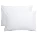FLXXIE Microfiber Queen Pillowcases, 2 Pack Ultra Soft Premium Quality, 20" x 30", White