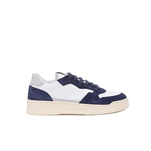 Pantofola d'Oro Men's Low-Top Sneakers, Grey Blue White, 11