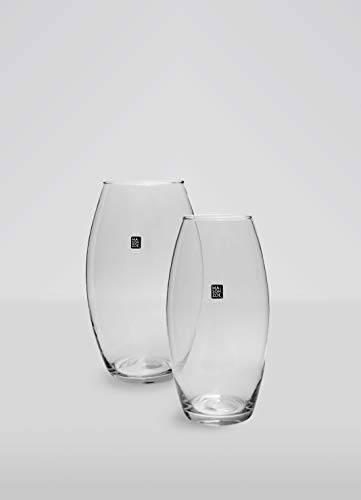 Vaso di vetro soffiato a bocca Amarillys 26cm