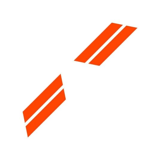 Kit décalcomanies en vinyle orange brillant pour finition Mustang GT350