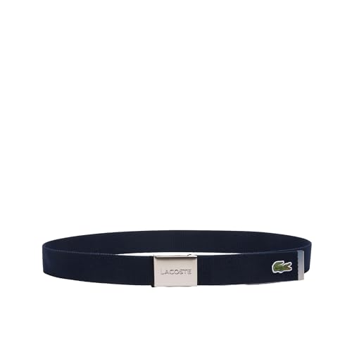 Image of Lacoste Men's L.12.12 Textile Signature Croc Logo Belt