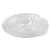 Genpak FP916 Plastic Dome Lid, Black, Round, 10 1/3" Dia, 75 Per Pack (Case of 4 Packs)
