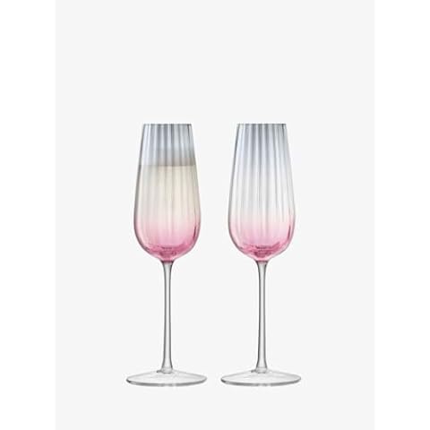 LSA International Handpainted Champagne Flutes Set Cover