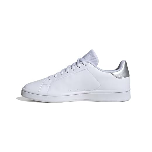 adidas Femme Urban Court Shoes Chaussures, FTWR White/Silver met./Silver met, 38 EU