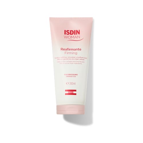 WOMAN Isdin Reafirmante, Crema Con Aceite De Rosa Mosqueta Para La Flacidez Tras El Embarazo O Pérdidas De Peso, 200 ml, Rojo
