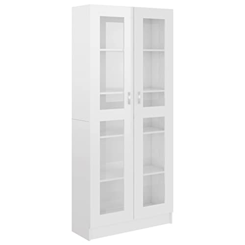 Librerias de Madera con Puertas de Cristal Marca vidaXL