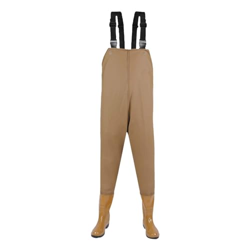 Omuvoa Vadeadores de pesca impermeables para hombres y mujeres, vadeadores de pecho con botas para mosca, gruesa, pesca de carpa, caza, jardinería, overoles transpirables, ropa de pesca e impermeables