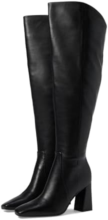 Naturalizer Womens Lyric Over The Knee Boot Black Leather Wide Calf 11 M | Image 3