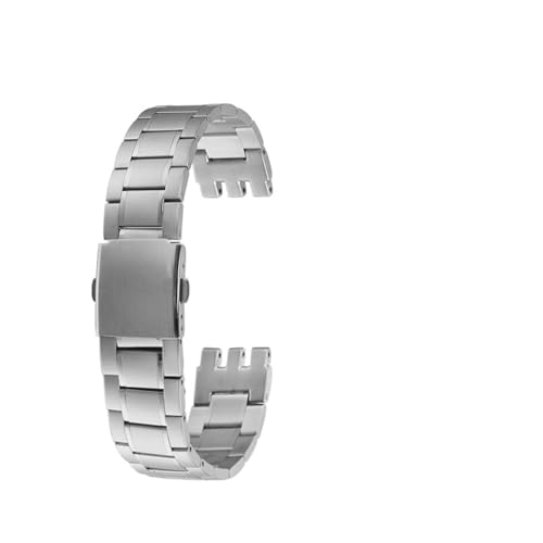 Bracelet de montre en acier inoxydable 21mm compatible avec Swatch Irony Chrono