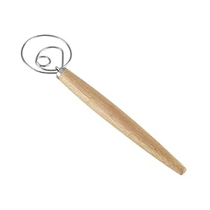 Deeg Garde | Rvs Homemade Hand Deegmixer/Brood Garde | Met Houten Handvat | Voor Diy brood Cookie Of Pizza Bakvormen…