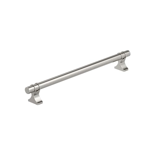 Image of Amerock Davenport 8-13 /16 inch (224mm) Center-to-Center Satin Nickel Cabinet Pull, BP36619G10