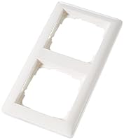 Gira 021203 Rahmen 2-fach ST55, reinweiß-glänzend